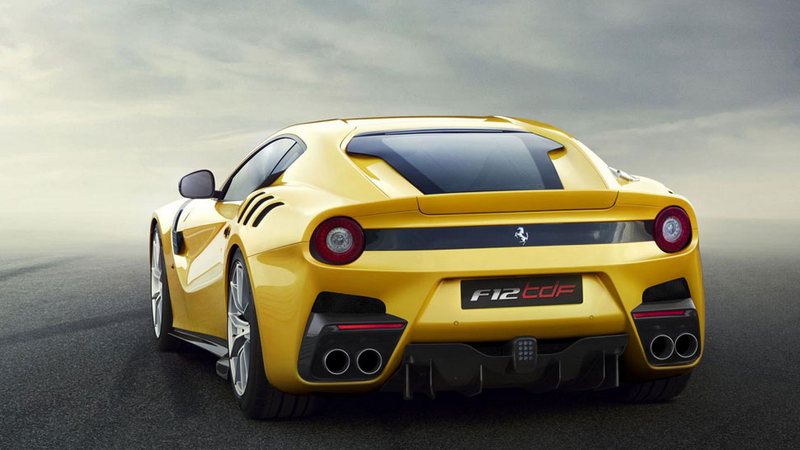 Illustration for article titled The Ferrari F12tdf Is A 770 HP Four-Wheel-Steering V12 Dream-Monster
